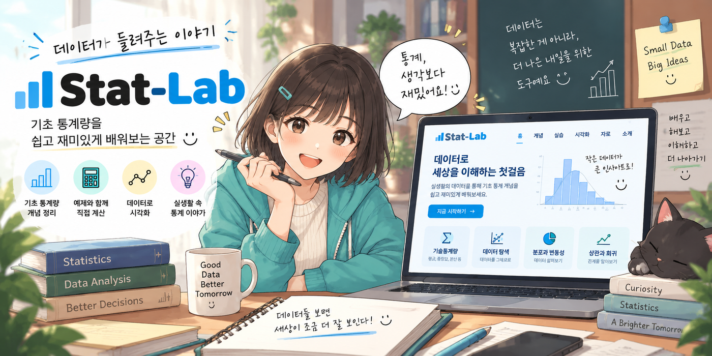 기초 통계량 실험실 · 숫자로 데이터 읽기 미리보기