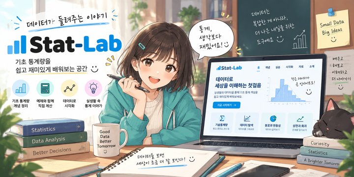 기초 통계량 실험실 · 숫자로 데이터 읽기 미리보기