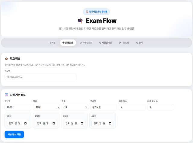 exam flow