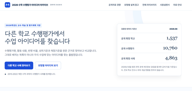 2026 수학 수행평가 아이디어 아카이브