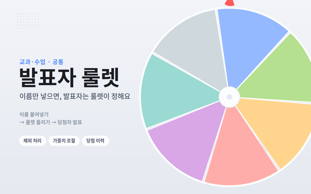 발표자 선정 룰렛