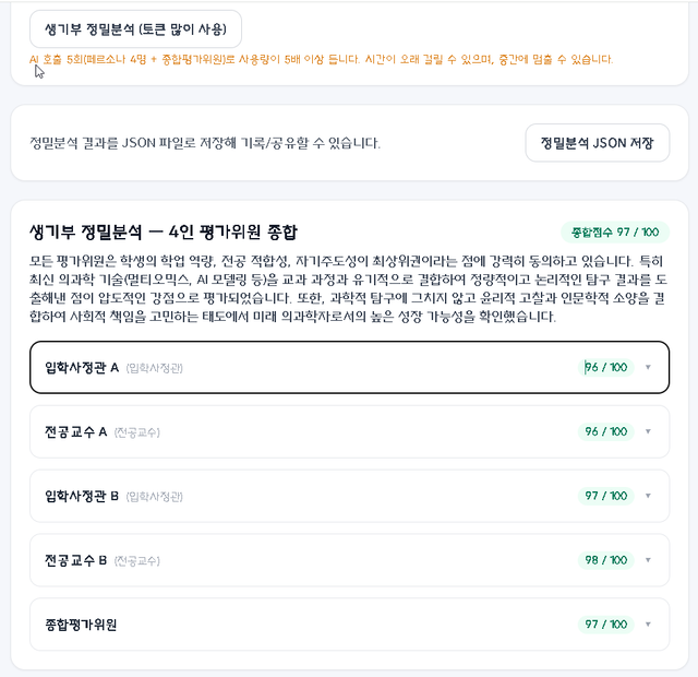 생활기록부, 과세특 분석 프로그램