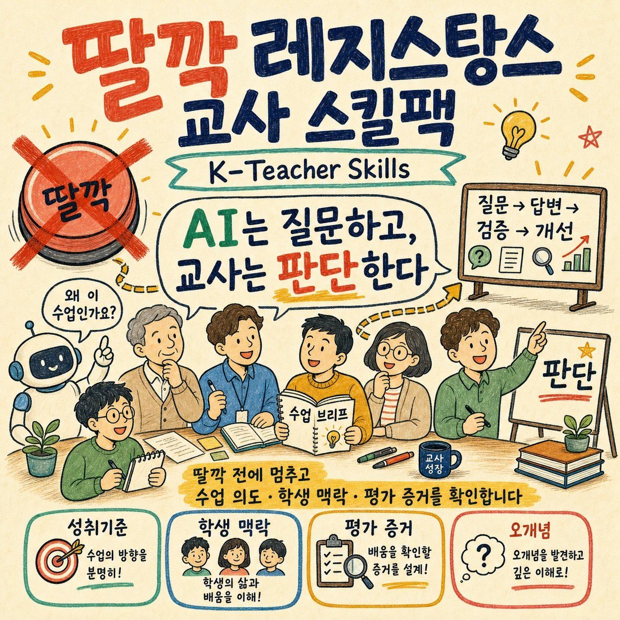 딸각 레지스탕스 교사 스킬팩